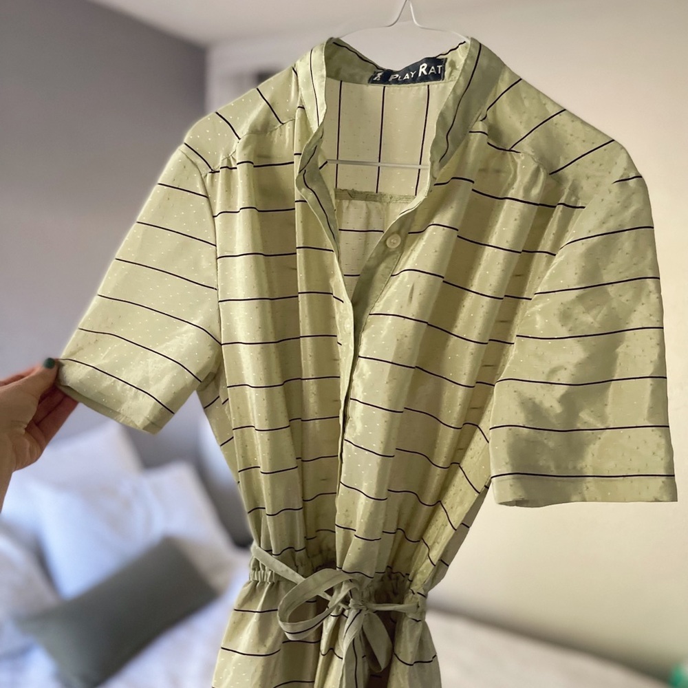 Green Vintage midi-dress